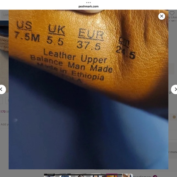 Franco Sarto Leather Platform  Espadrille Sandals Size 7.5 Navy Blue/Tan - Picture 5 of 5